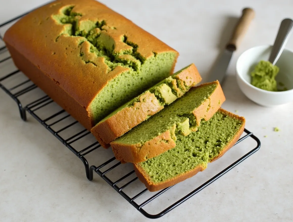 vegan matcha cake