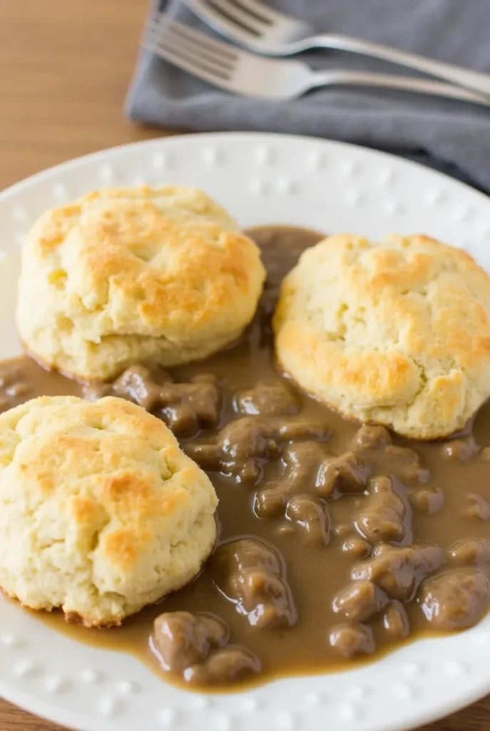 vegan biscuits and gravy, best vegan biscuits, vegan sausage gravy, easy vegan biscuits, country gravy,