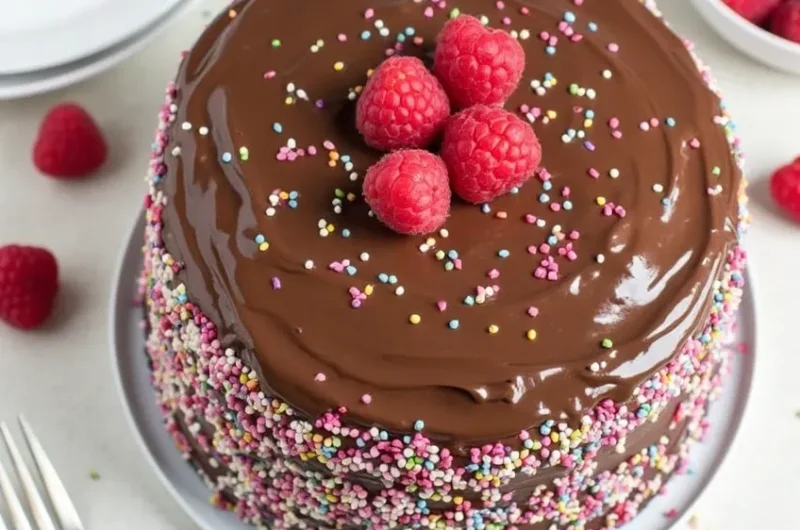 Easy Vegan Chocolate Raspberry Birthday Cake Recipe – A Decadent Delight for Every Celebration